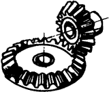 齒輪基本術語錐齒輪、準雙曲面齒輪及其齒輪副