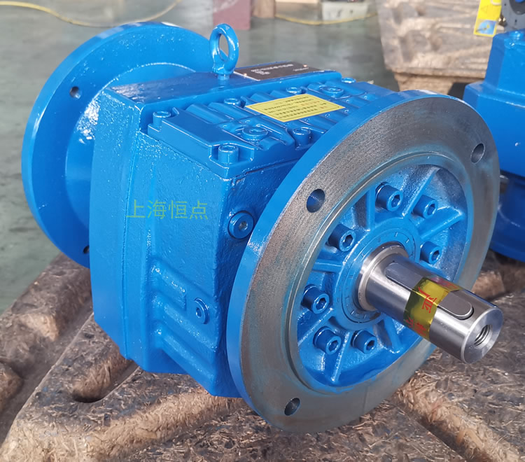 RF77減速機 輸入配B5法蘭端蓋 輸出配法蘭+軸 實物圖 -上海恒點