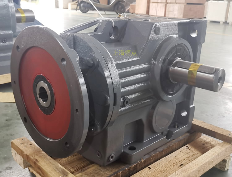 K97減速機，輸入配電機法蘭端蓋，右輸出單軸，實物圖如下